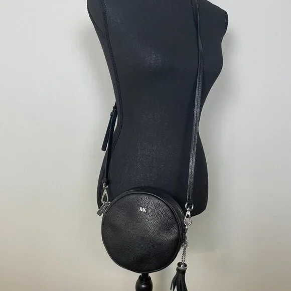 Michael Kors Pebble Leather Circle Canteen Crossbody - Picture 3 of 7